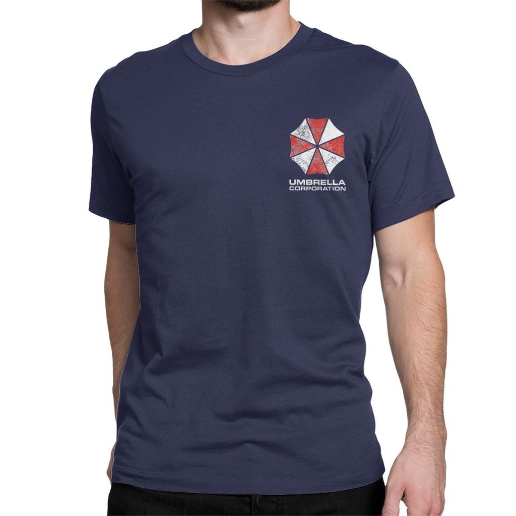 Umbrella Corp Corporations Video Game T Shirts Pure Cotton Humor TShirt Pharmaceuticals Corporation Tee Shirt Clothes Graphic