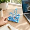 Clear Key Sounds Stress Relief Decompression Toy Keychain Keyboard Toy Press Button Toy  Bag Charm