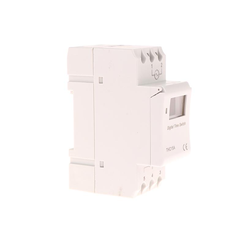 1Pc Electronic Weekly 7 Days Programmable Digital Timer Switch Relay Control 110V 8A 10A 16A Din Rail Thc15A