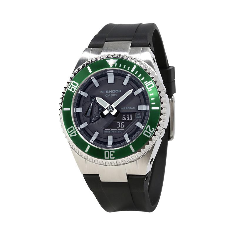 CASIO Унисекс Жидкокристаллический/Аналоговый Двойной Дисплей Серия Черные Часы GA-2100-1A(Watch4--)