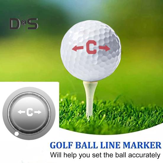 Precision Golf Ball Marker Golf Accessories DIY Golf Marker Golf Ball Liner Golf Alignment Tool Ball Identification Tool