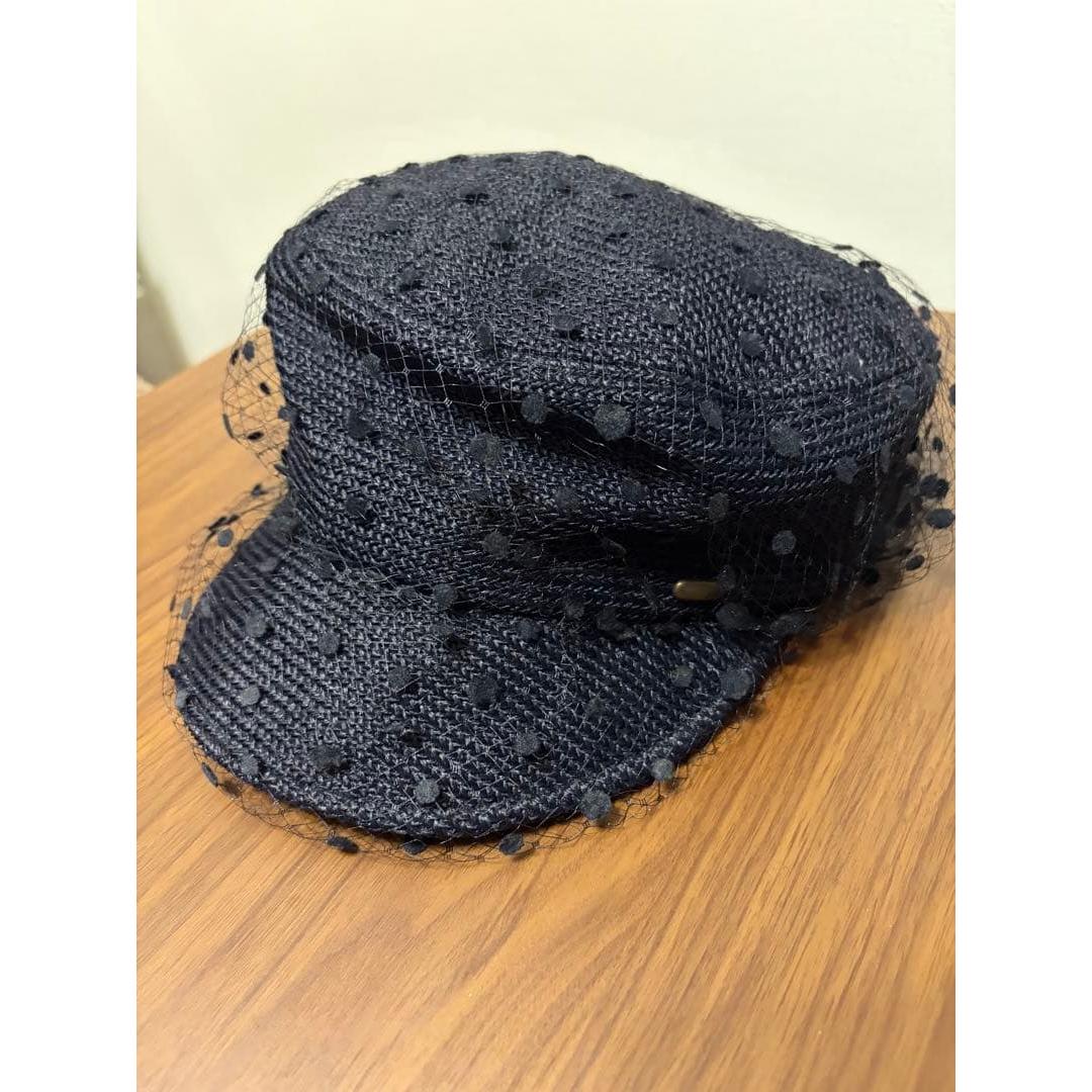 Used CA4LA dot tulle casquette