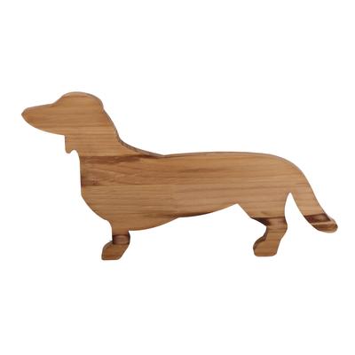 Homeware Wooden Kitchen Decor Dog Shaped Cooked Food Platter Restaurant Platter
