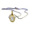 New S925 Silver Inlaid 5 * 7 Oval Necklace Pendant Women's Collarbone Chain Gifts Girlfriend Wedding Jewelry