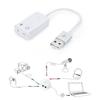 Portable 3D Virtual Network Audio Song Sound Card Adapter USB Channel with Cable