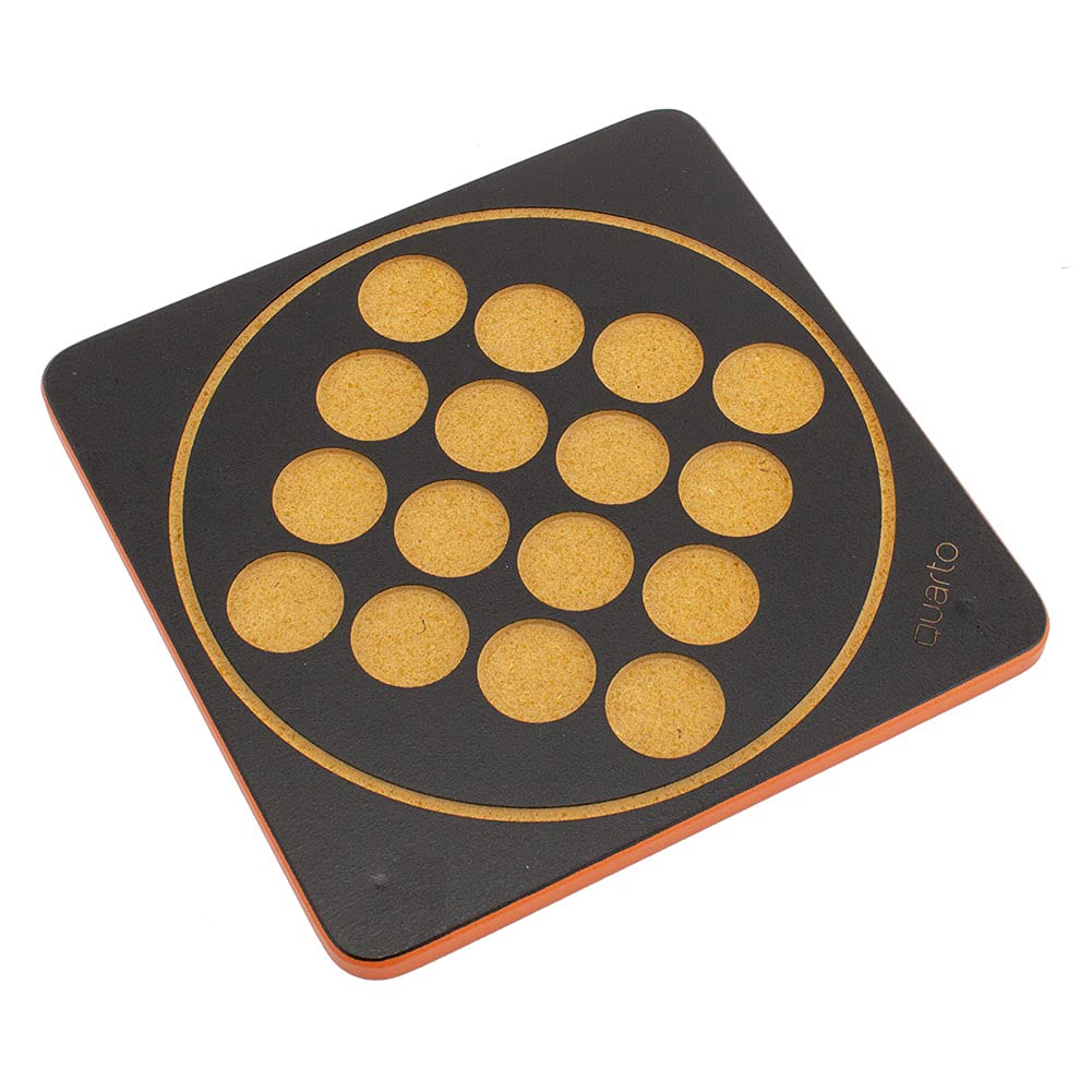 Gigamic Quarto Mini Board Game Wooden Tabletop Educational Toy for Brain Training Made in France 0 (GDQA 3.421271.300441), Game, Kids, Game, [Product