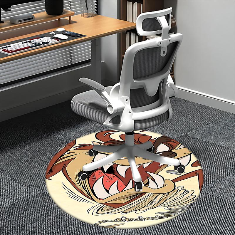 

Cartoon Tiger Chair Mat - Round Carpet for Home Decor, Office Use, Gift Idea - Suitable for Bedroom 80cm