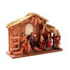 Christmas Nativity Figurines Resin Manger Holy Family Nativity Scene Statue for Xmases Indoor Home Table Decorations