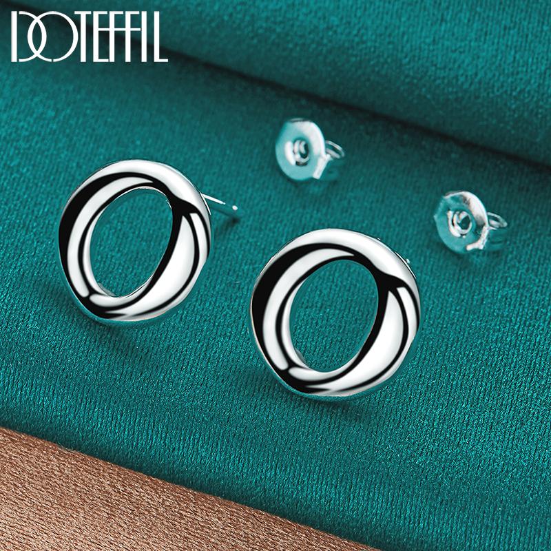 

Классические круглые серьги для пирсинга Серебряный подарок Модные свадебные украшения