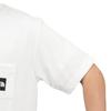 The North Face Short Sleeve Square Logo Pocket Size L T-Shirt, S/S Tee, White,