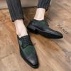 Fashion Men's Formal Leather Shoes Fashionable British Design Style Outdoor Leisure Business Party Daily Office Wedding Plus Size Shoes