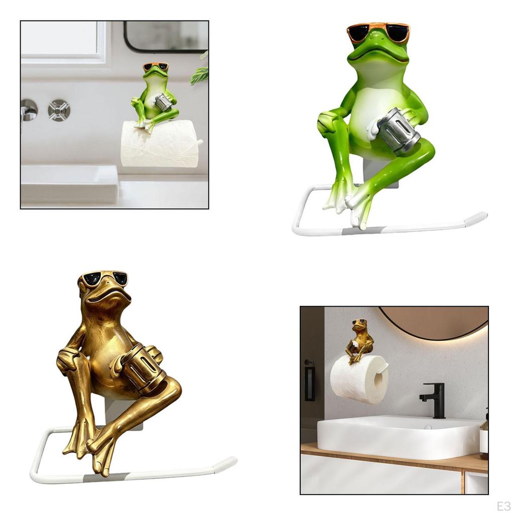 Toilet Paper Holder, Space Saving, Made of Compact Resin, Ideal for Hotels, Restrooms, Or Bathrooms.