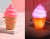 LED Night Light Novelty Ice Cream Cone In Lamp Fashion LED Night Light For Kids Children Table From Table Lights For Room