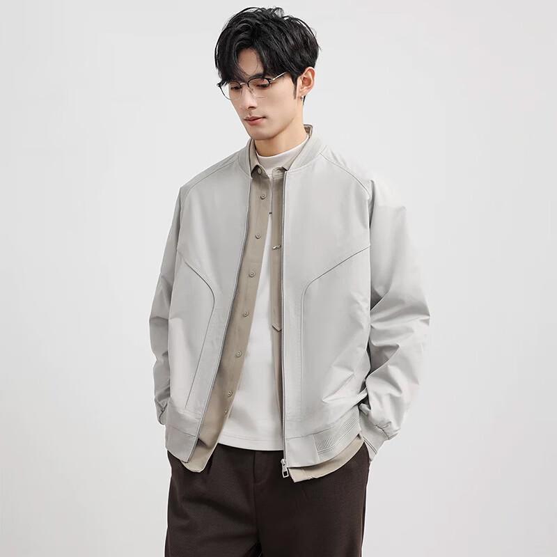 Men s Casual Baseball Collar Jacket XXL