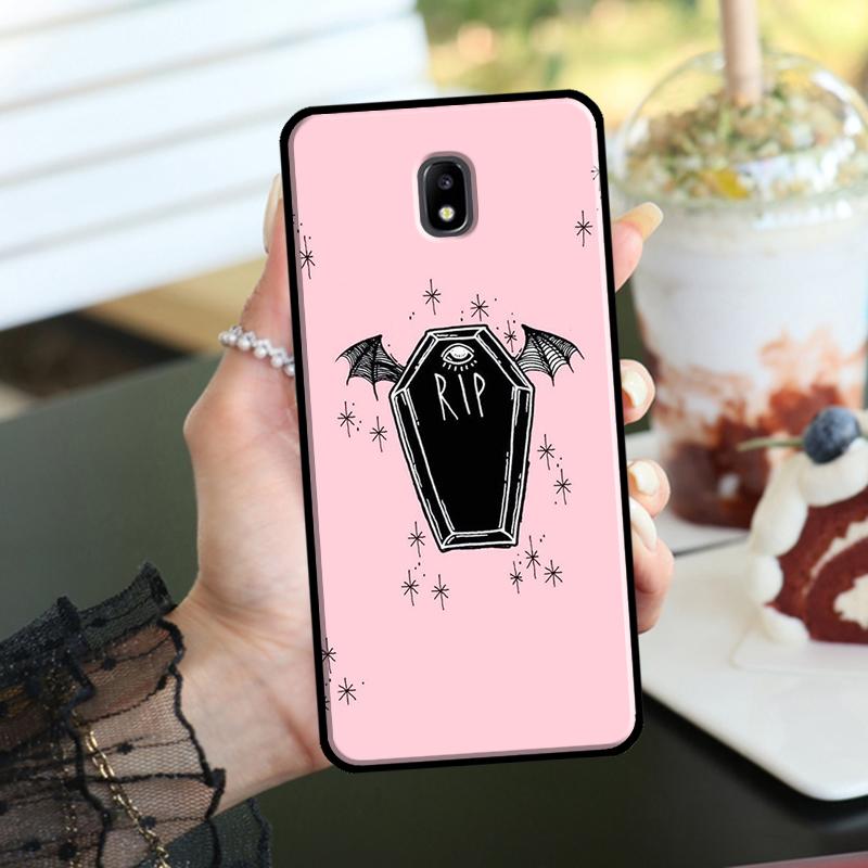 Pink Cat Skull Sorceress Witch Case For Samsung Galaxy M52 M32 M12 M16 M14 M54 M13 M33 M53 M56 M36 M31 M11 M35 M55 M15 M06