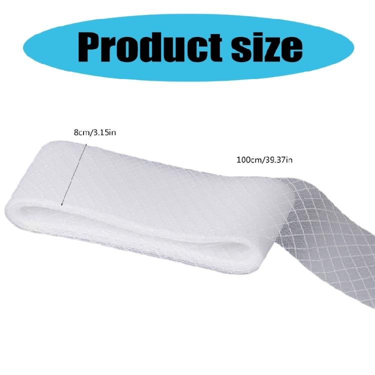 100cm Elastic Tulle Ribbon for Millinery Hat Party Headwear Making Accessories