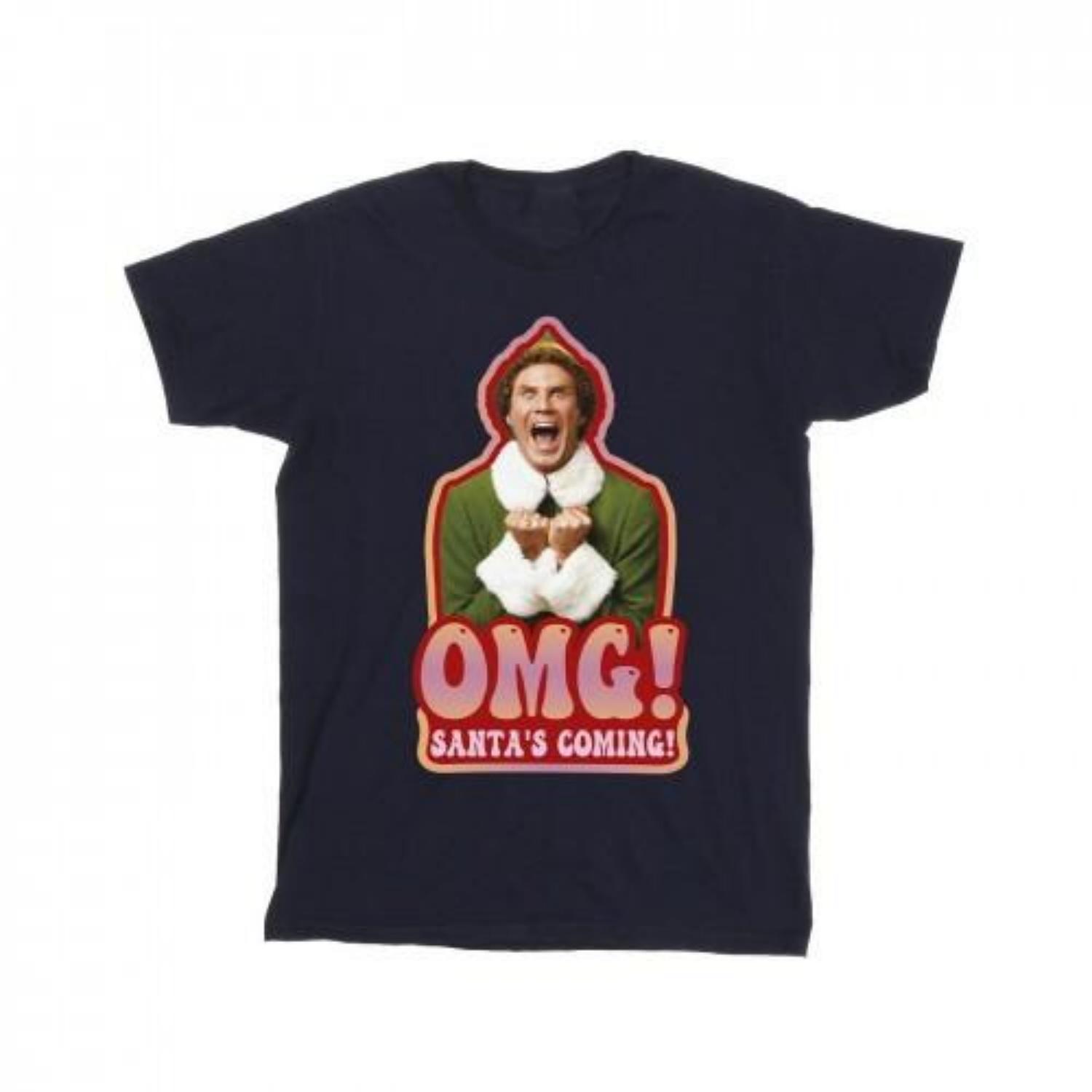 Elf Mens SantaÂ´s Coming T-Shirt XXXXL