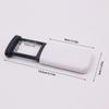 Pull-Out 4x Illuminated Lighted Magnifier with 1 LED Light Portable Pocket Loupe Magnifier for Reading Jewelry/Antique Appraisal