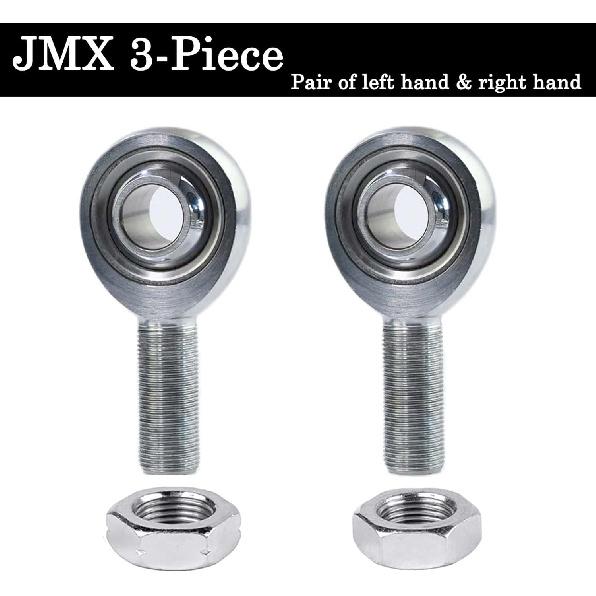 5/8” Heim Joints Rod End, JMX Series 3-Piece Heavy Duty .625" Chromoly Joints Panhard Rod End Kit With Jam Nuts