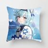 Genshin Impact Anime Kawaii Girl Print Pillowcase Living Room Sofa Bedroom Cushion Cover Cosplay Anime Pillowcase Gift