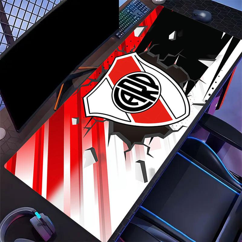 River Plate Mouse Pad, Large Gaming Desk Mat, Non-slip XXL Mousepad for Laptop & Tablet, Mini PC Playmat with Stitched Edges