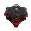 LP‑64 Camera Tripod Ball Head Leveling Base Aluminum Triple Wheel Leveler Bubble Level