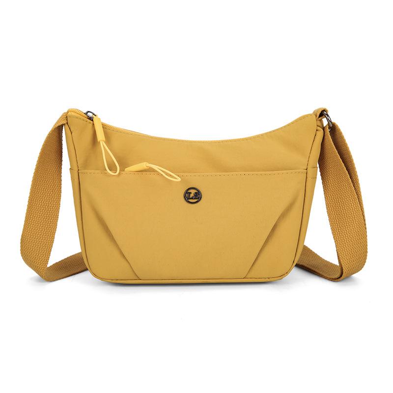 

Нейлоновая легкая женская сумка кроссбоди на одно плечо жёлтый