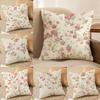 Fresh Flowers And Fresh Family Style Pillow Case Comfort Sofa Bed Silky elegant Invisible zipper Decorative cushion cover