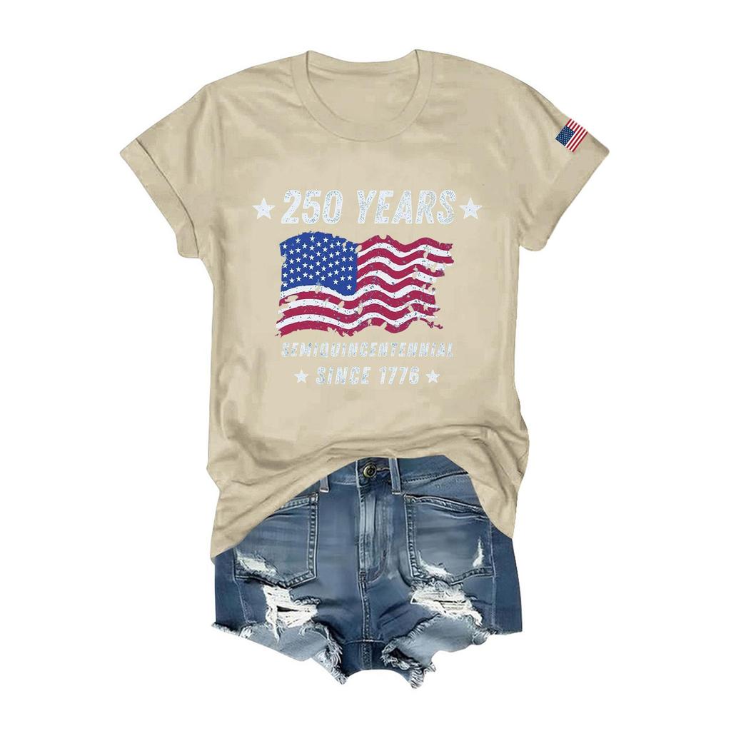 Damen T-Shirts Kurzarmshirts Pullover Sommer Frühling Oberteile Blusen