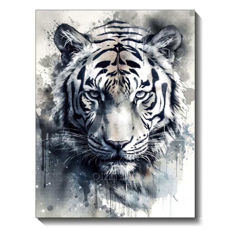 Black and White Animal Diamond Art Painting Dog 5D Full Diamond Mosaic Embroidery Cross Stitch Set Home Decoration Diy