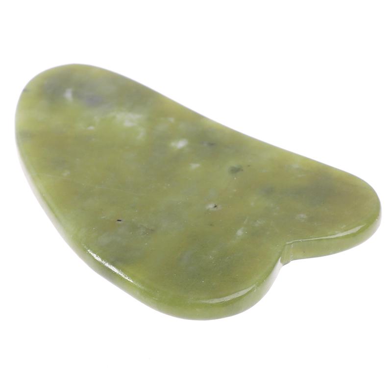 Gua Sha Natural Green Jade Quartz  Stone  Bodys Massage Board Tool