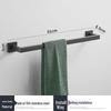 Stainless Steel Square Towel Rack: Wall-Mounted Bathroom Storage, Three-Piece Set