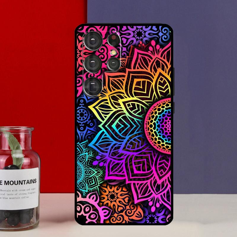 Mandala Funda Case For Samsung Galaxy S25 Ultra S9 S10 S20 S22 Plus S21 FE S23 S24 Ultra Phone Cover