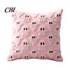 Halloween Party Supplies Ghost Cushion Cover, Plush Embroidered Throw Pillow 18x18 Cute Cover Inch Case for Home Sofa Bed Decor Holiday Covers