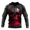 Men's Digital Printed Long Sleeve Thin Hooded Sweatshirt