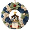 3D Fabric Punch Needle Garland DIY Kit - Christmas Carol