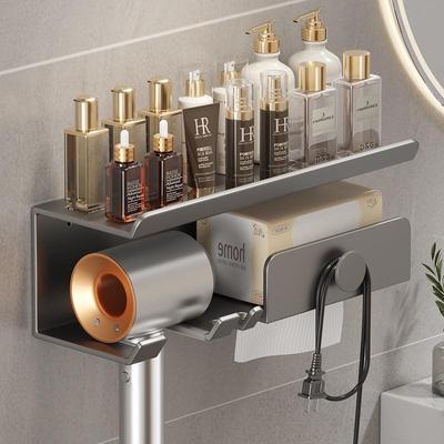 Cross-border Bathroom Multi-functional Hair Dryer and Toiletries Rack