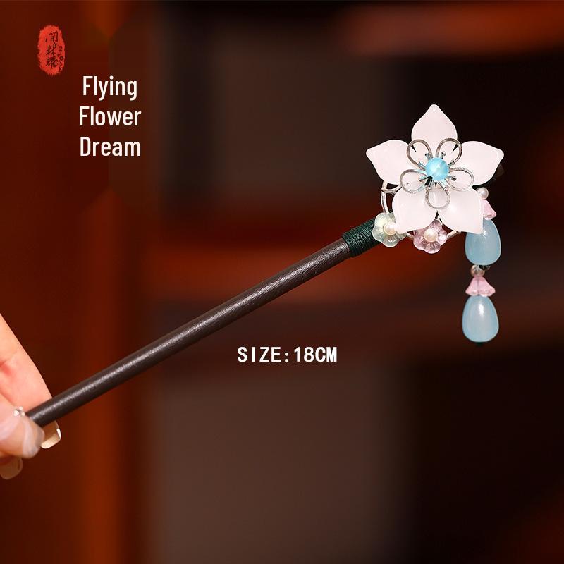 Maiglöckchen Quasten Haarnadel für Damen: Elegante Hanfu-Kopfbedeckung im antiken Stil