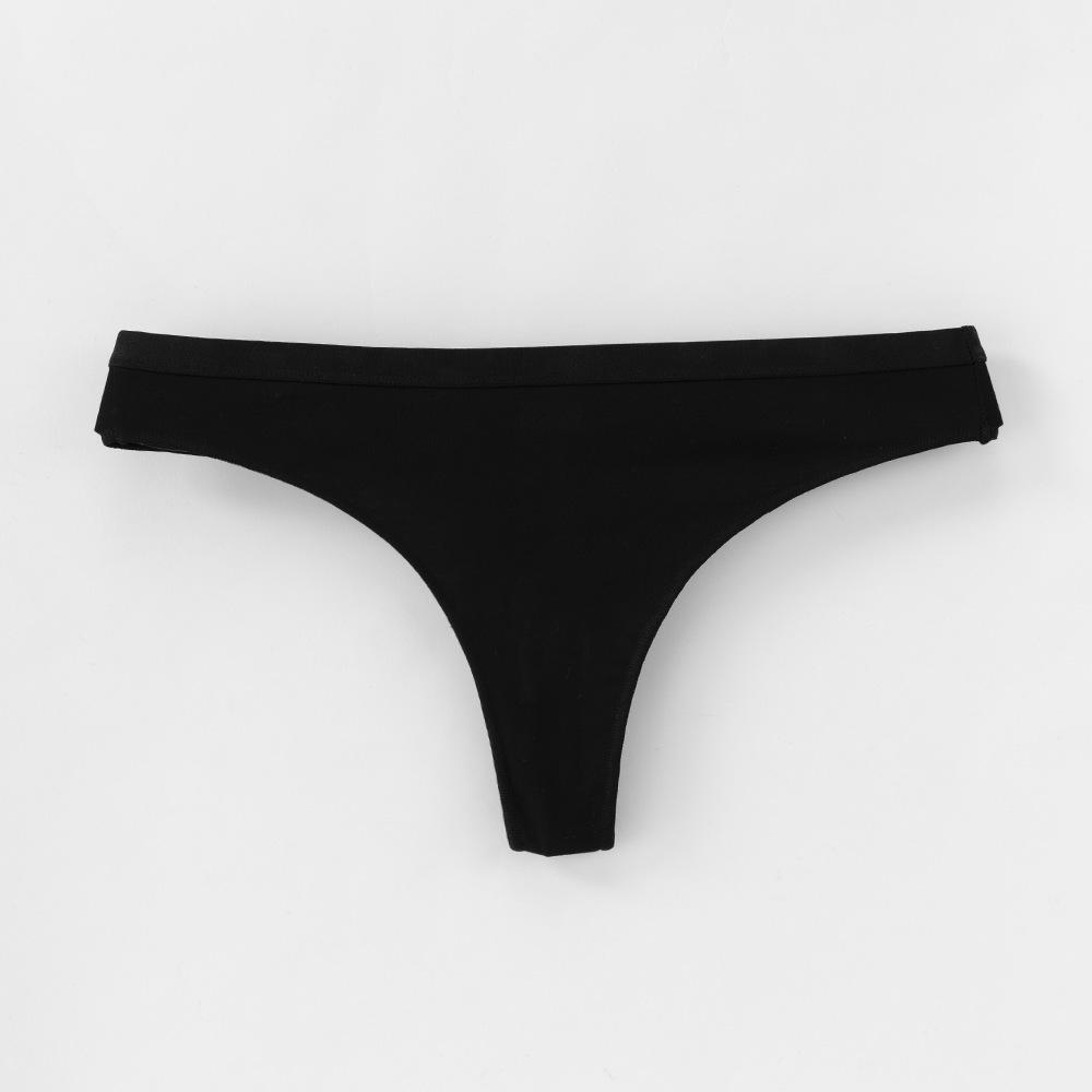 Komfortabel Sensuell Truse Dame Ungdom Lav Midje Sexy String Kjemmet Bomull Dame Trekantbukse