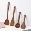 Ebony Non-stick Wooden Spatula - High Temperature Resistant Stir-fry Kitchen Tool
