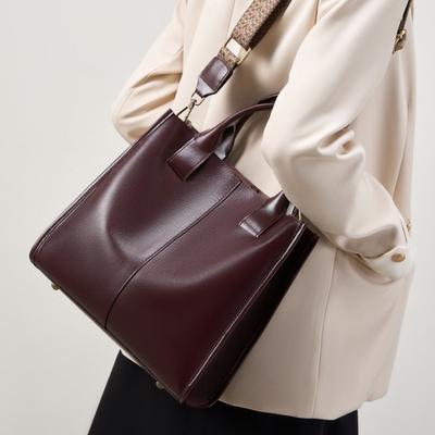 Tragetasche Damen neue Frühjahrs- und Sommer-Umhängetasche große Kapazität Eimer eine Schulter tragbar Leder Damen-Tasche