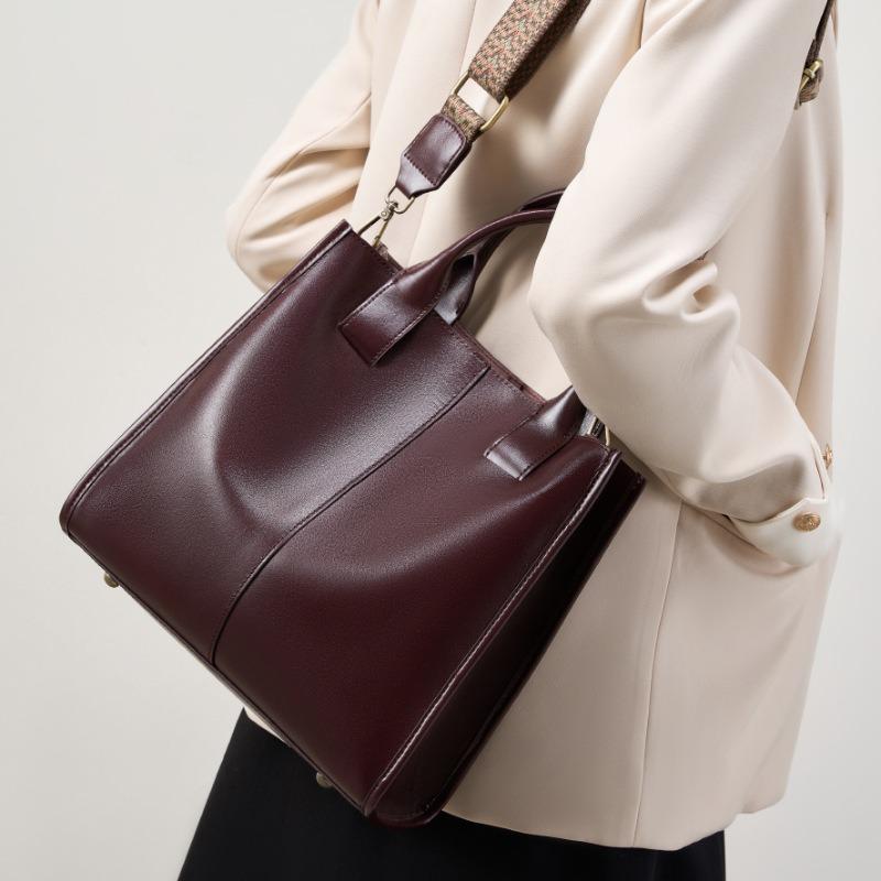 Tragetasche Damen neue Frühjahrs- und Sommer-Umhängetasche große Kapazität Eimer eine Schulter tragbar Leder Damen-Tasche
