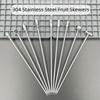 20Pcs Stainless Steel Martini Picks Silver Color Drink Stirring Sticks Cocktail Skewers  Wedding