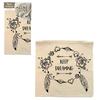 Les Trésors De Lily [Q0860] - Housse de coussin coton 'Boho' beige (keep dreaming) - 40x40 cm