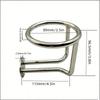 Anti-rust Boat Ring Cup Holder Mirror Polished Marine Drink Rack RV Beverage Holder  Camper Van