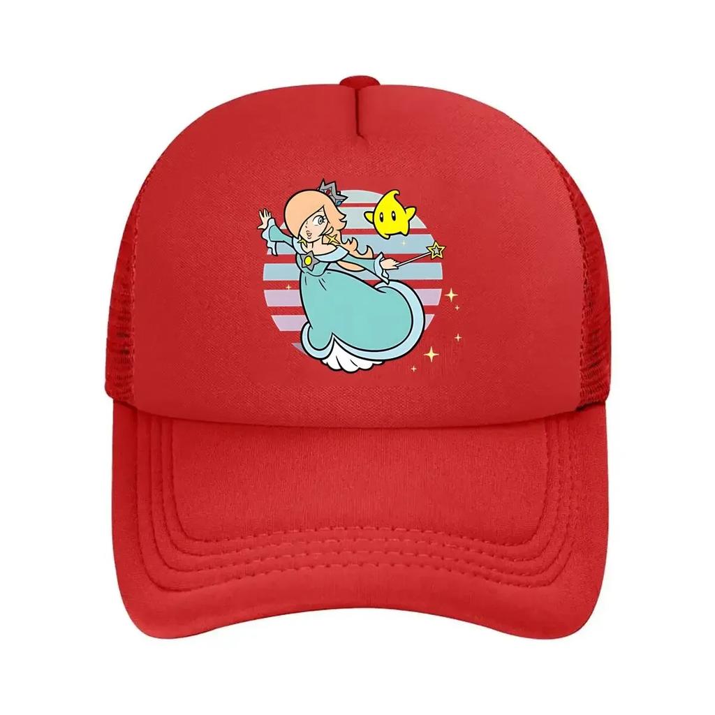 Princess Peach game character graphic for a gaming and cultural themed design Mesh Baseball Cap