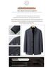 Men's Mid-Length Wool Coat with Removable White Goose Down Liner - Thickened Warm Windbreaker for Autumn/Winter Season