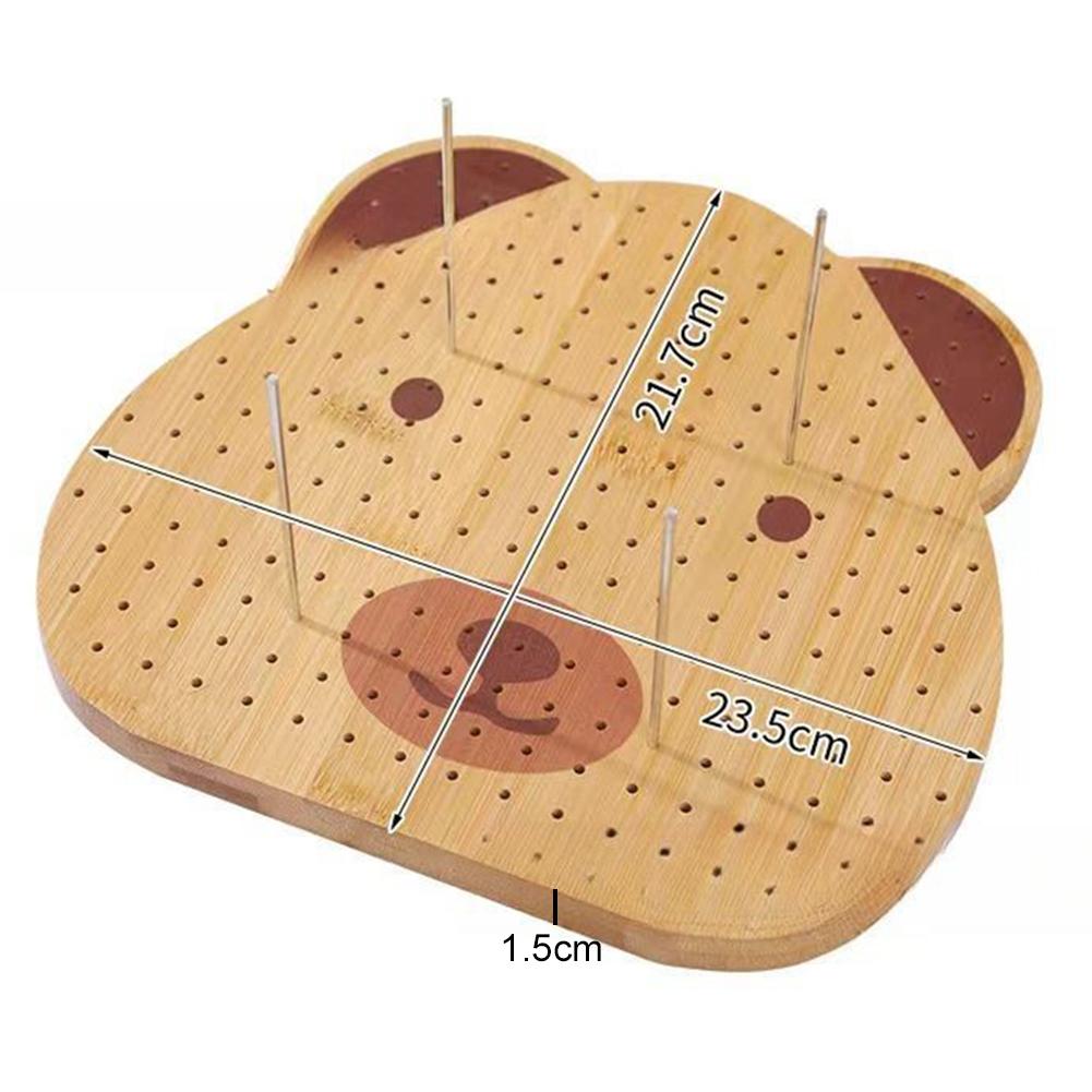 9.3 Inch Bamboo Blocking Boards for Crochet Projects Bear Blocking Board for Crocheting Knitting Blocking Board for Crocheting