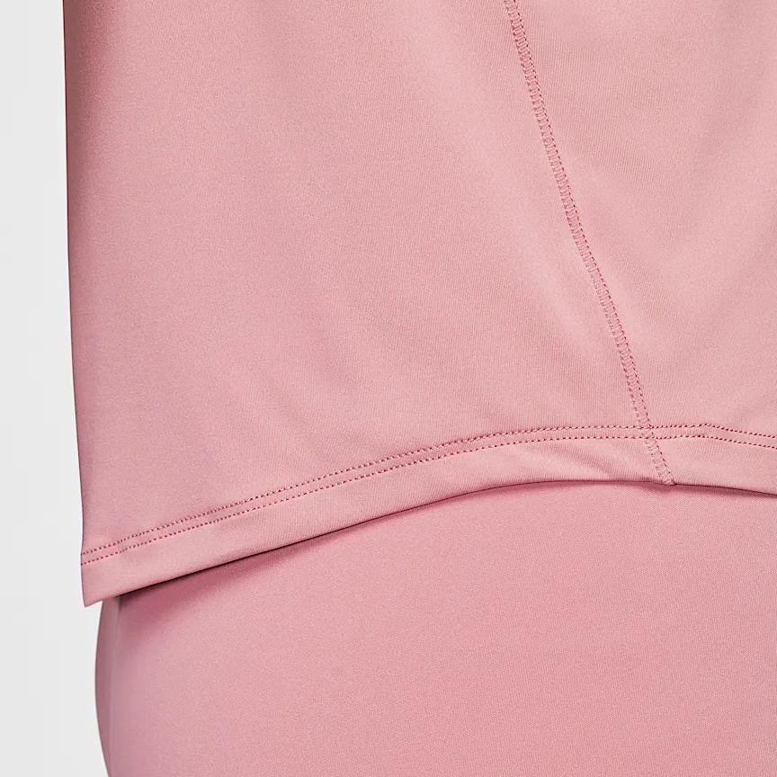 Nike Dri-Fit One Seria Klasyczna Wygodna Miękka Szybkoschnąca Koszulka z Krótkim Rękawem Damska Koszulki Różowa FN2799-699