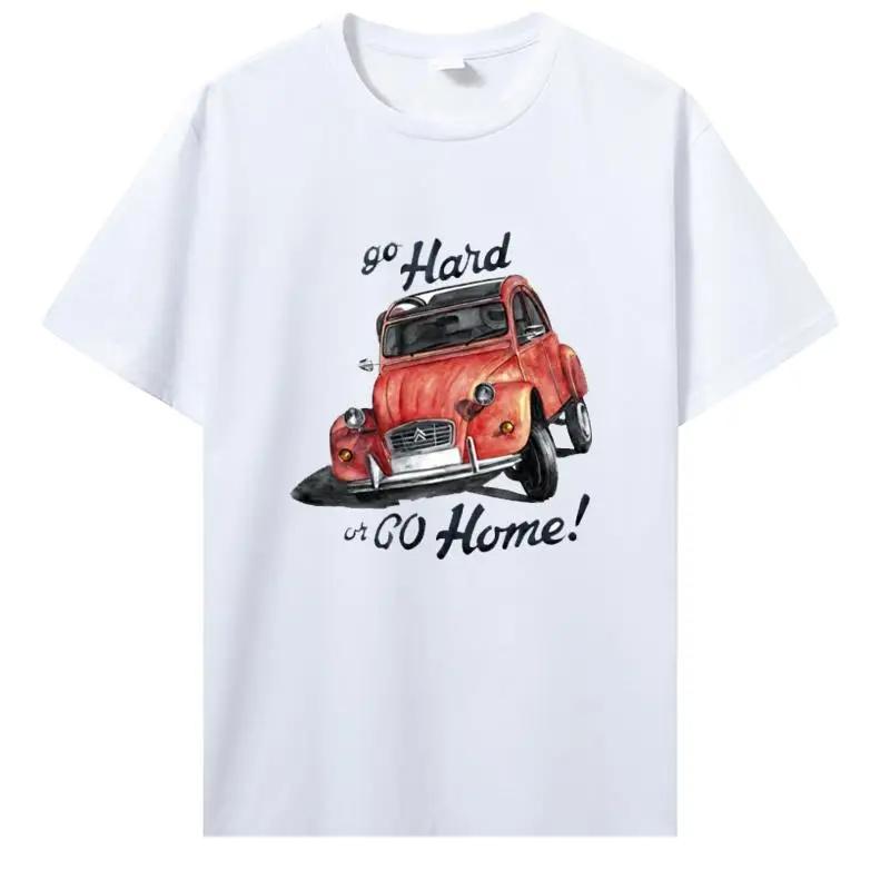 Classic Car Tops T Shirt Classic Car Pattern TShirt For Men Creative Graphic O-neck Custom Printed Cotton T-shirt 42819